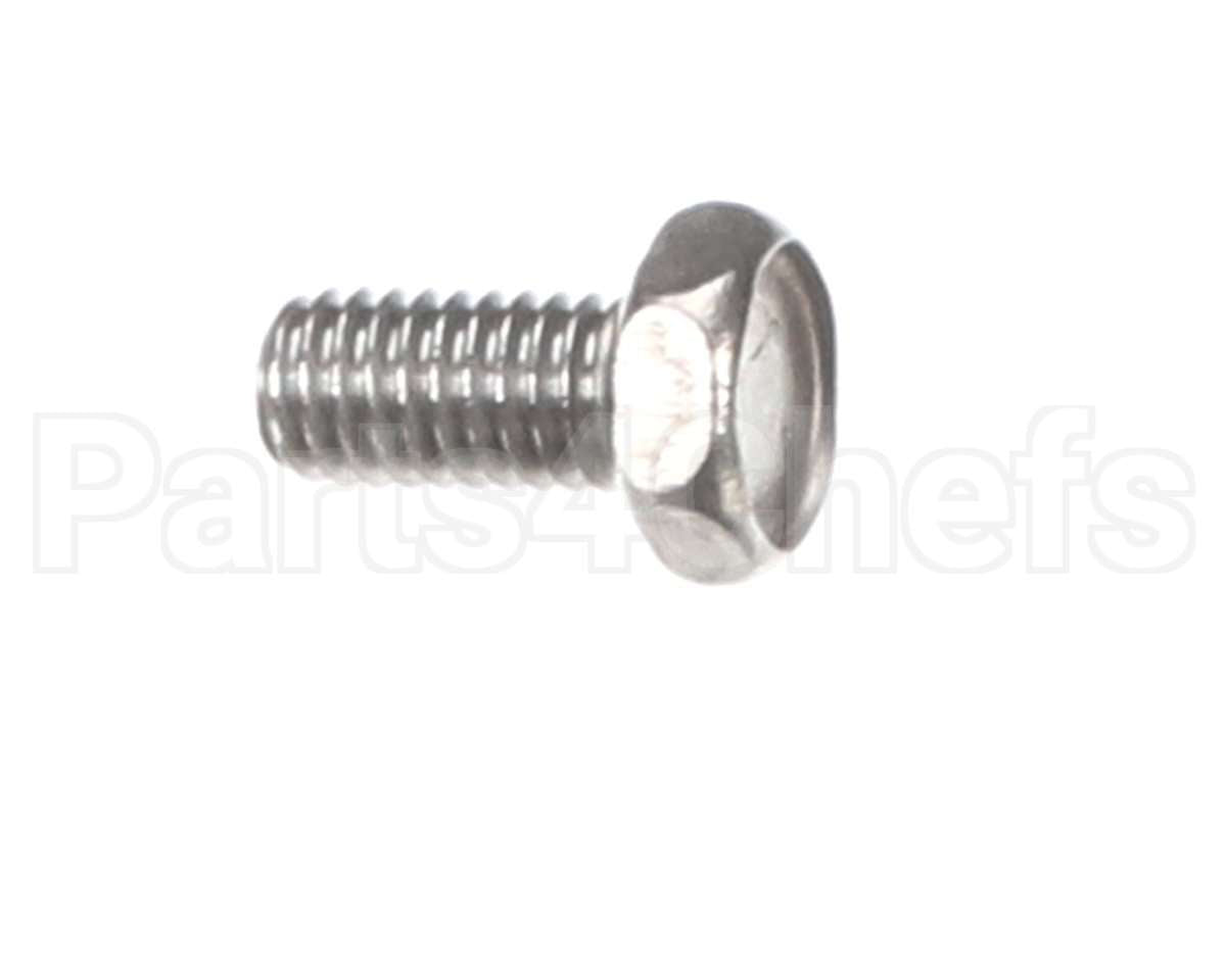 71132 Grindmaster Cecilware Screw, 10-32X3/8 Slt Ind Hex Wshr Hd Ms,