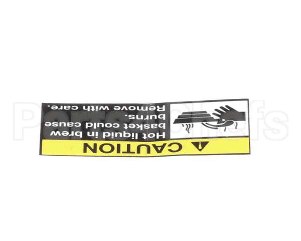 71949 Grindmaster Cecilware Decal, Caution Hot Liq(A)