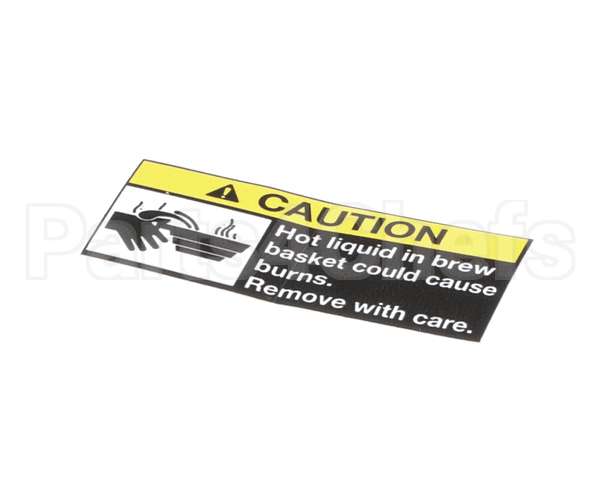 71949 Grindmaster Cecilware Decal, Caution Hot Liq(A)