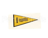 72705-2 Henny Penny Label - Warning Hot Surfaces