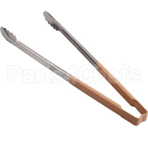 7416T Compatible Edlund Tongs, Scallop, 16", Tanhdl