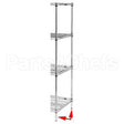 74PK3 Compatible Intermetro Post, Shelf, 74", Epoxy, Metro
