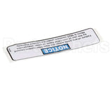 75025 Henny Penny Label - Filter Notice