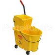 7580-88(YELLOW) Compatible Rubbermaid 35Qt Wavebrake Mop Combo Yellow Bucket & Wringer
