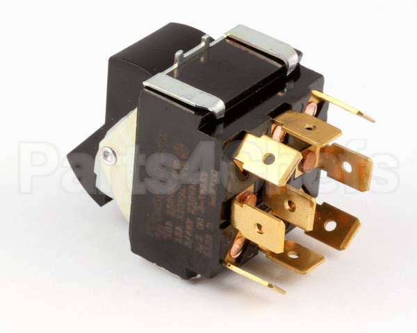 7636 Blodgett Switch, Rocker, 3Pdt, Black