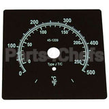 770516 Compatible Hobart Dial Plate 3 D, 0-500