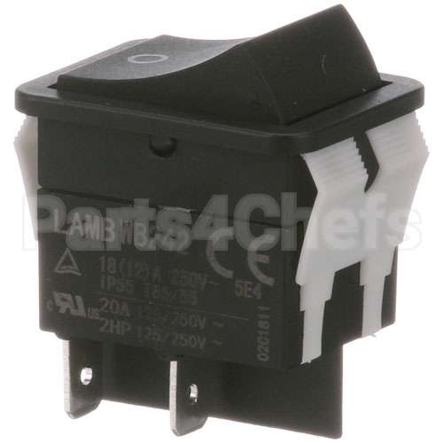 78-218S Compatible Prince Castle Switchrckr, Dpst, On-Off, Tt250V, 20A