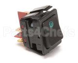 781870 Newco Switch,Black Rocker W/Grn