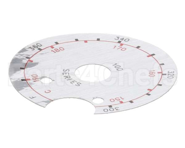 8021458 Frymaster Label,Dial Plate Notched