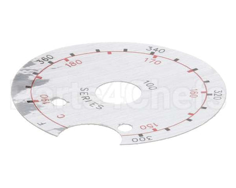 8021458 Frymaster Label,Dial Plate Notched