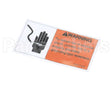 8021722 Frymaster Label, Portable Filter Warning