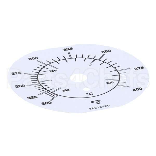 8022052 Compatible Frymaster Label, Tmt Dial