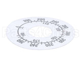 8022198 Frymaster Label, Tmt Dial Econo Fryer