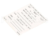 8022530 Frymaster Label,Conversion Date, English