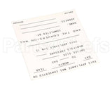 8022530 Frymaster Label,Conversion Date, English
