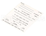 8022530 Frymaster Label,Conversion Date, English