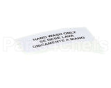 80314 Server Hand Wash Only Label