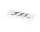 80314 Server Hand Wash Only Label