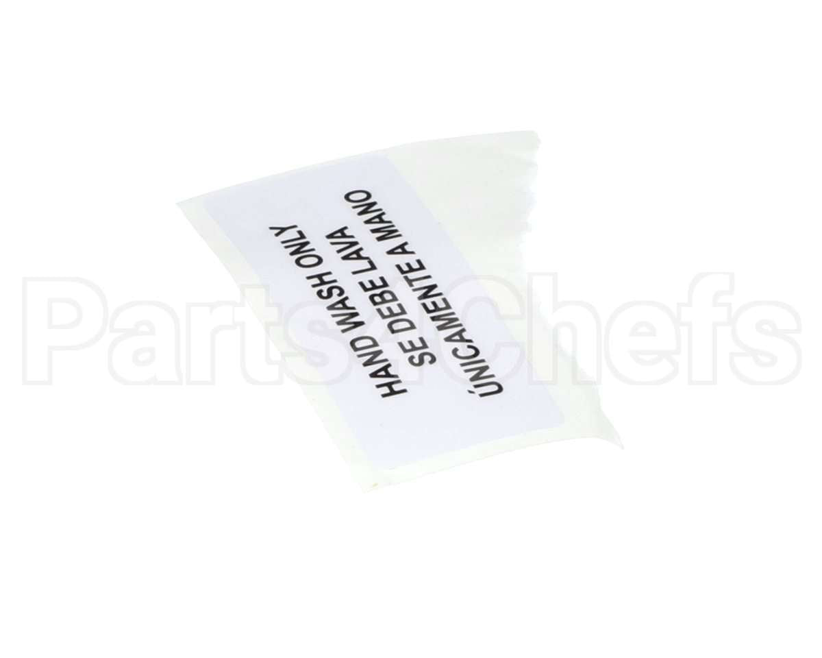 80314 Server Hand Wash Only Label
