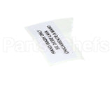 80314 Server Hand Wash Only Label