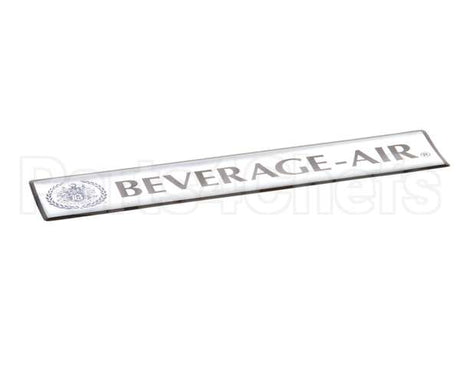 806-313B-01 Beverage Air Nameplate - Beverage-Air Large