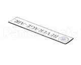 806-313B-01 Beverage Air Nameplate - Beverage-Air Large