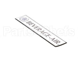 806-313B-01 Beverage Air Nameplate - Beverage-Air Large