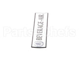 806-313B-01 Beverage Air Nameplate - Beverage-Air Large