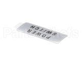 806-329D Beverage Air Label Power Switch H
