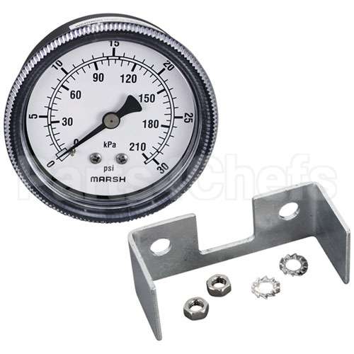 8100092 Compatible Frymaster Pressure Gauge 2-1/2, 0-30 Psi