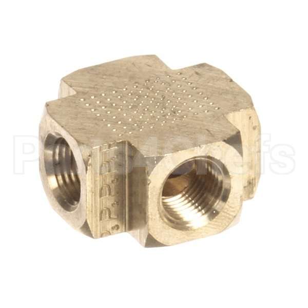 8130378 Compatible Frymaster Fttng, Cross 1/8Nptf Brs
