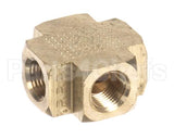 8130378 Frymaster Fttng,Cross 1/8Nptf Brs