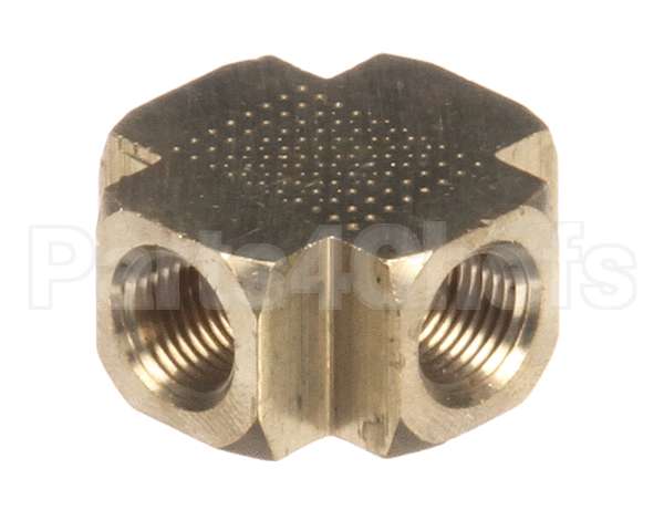 8130378 Frymaster Fttng,Cross 1/8Nptf Brs