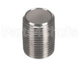 8130900 Frymaster Nipple, 1/2 X Close Npt S/S
