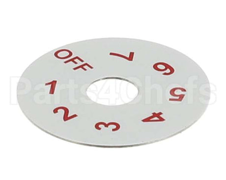 82-0141 Beverage Air Dial Plate - Thermostat