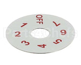 82-0141 Beverage Air Dial Plate - Thermostat