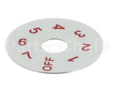 82-0141 Beverage Air Dial Plate - Thermostat