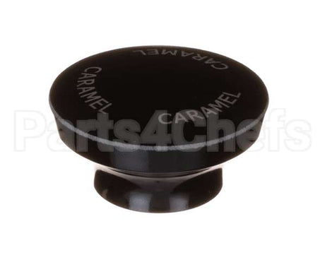 82023-024 Server Black Knob, Engraved Caramel