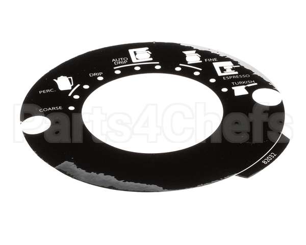82032 Grindmaster Cecilware Decal, Grnd Sel 875 Blk
