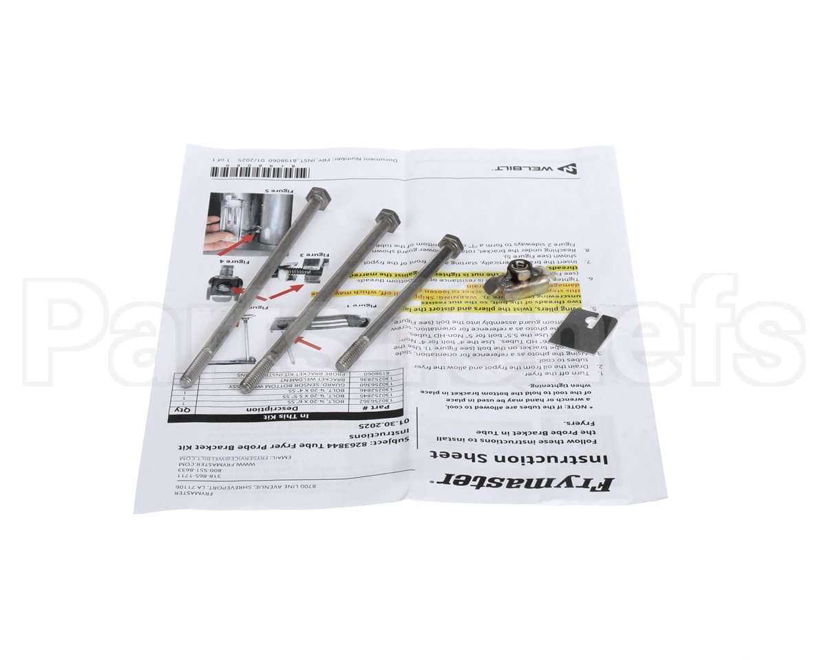 8263844 Frymaster Tube Fryer Probe Bracket Kit