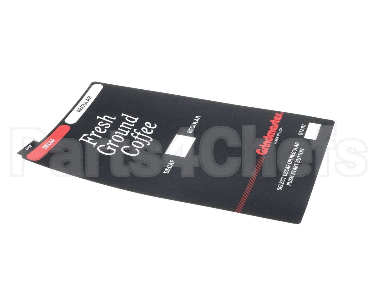 83162 Grindmaster Cecilware Decal, 250 Frnt