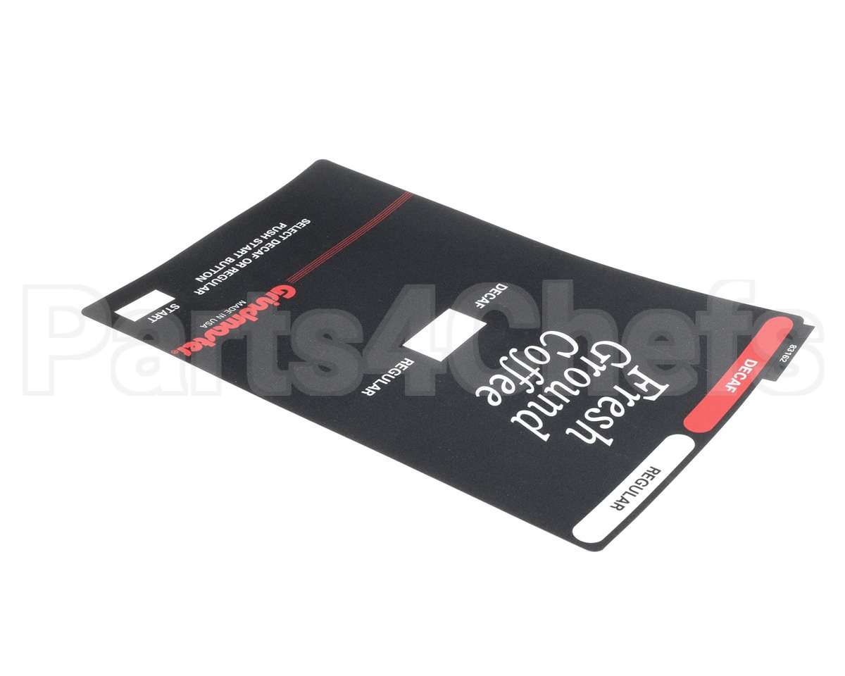 83162 Grindmaster Cecilware Decal, 250 Frnt