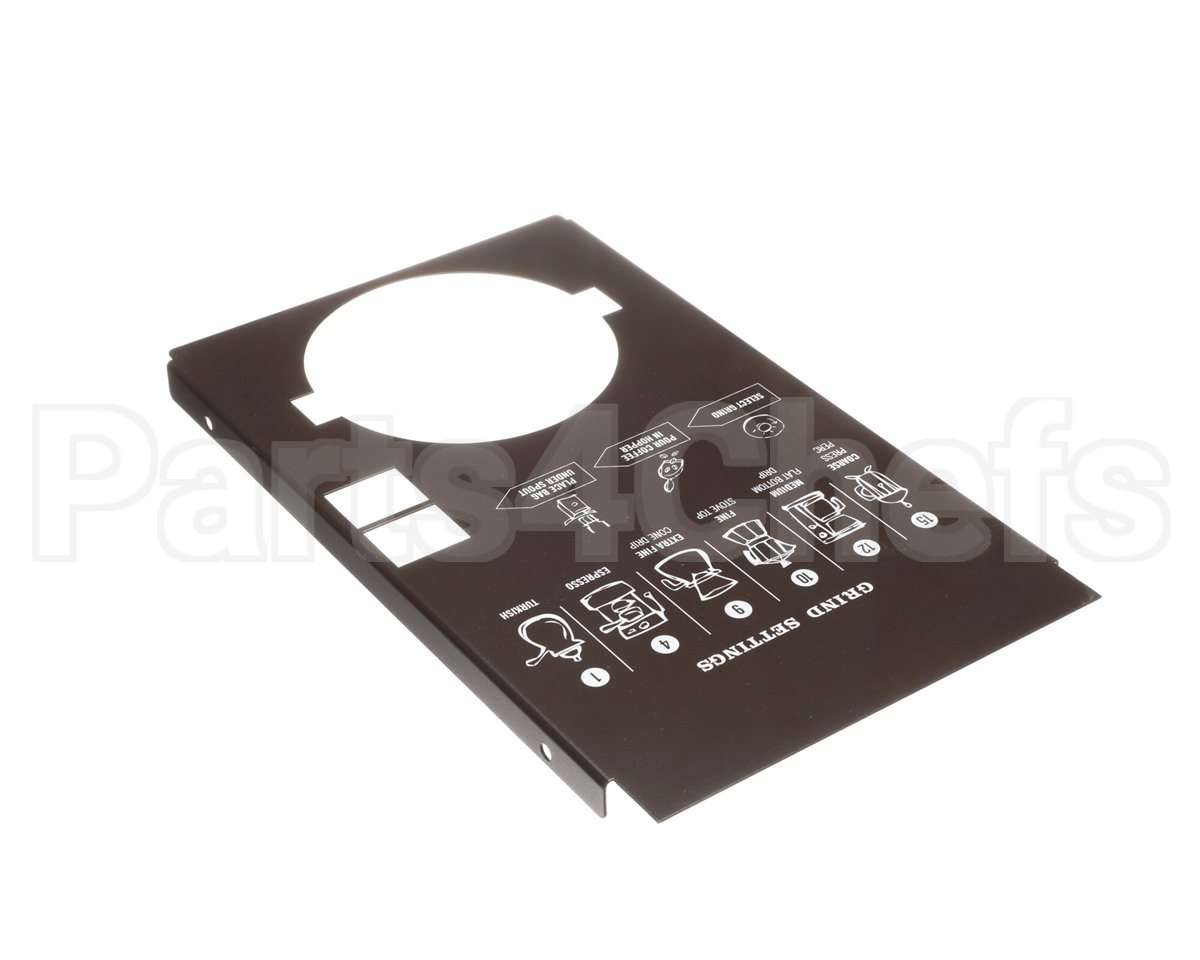 83363TS Grindmaster Cecilware Panel, Upper Front, Drk Brwn,S