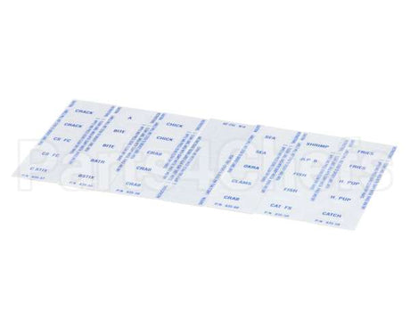 835-55S Prince Castle Kit,Label Menu (Capt Ds)