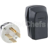 8462C Compatible Hubbell Plug, Angle, 4 Prong, 250V, 60A
