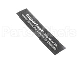 84967 Grindmaster Cecilware Decal, 800 Bag Under Spout