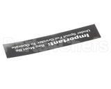84967 Grindmaster Cecilware Decal, 800 Bag Under Spout