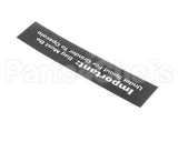 84967 Grindmaster Cecilware Decal, 800 Bag Under Spout