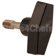 8700019 Compatible Univex Screw, Thumb (Black Knob)