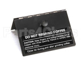 88704BK Grindmaster Cecilware Assembly, Lid, Bi-Fold, Black, 810